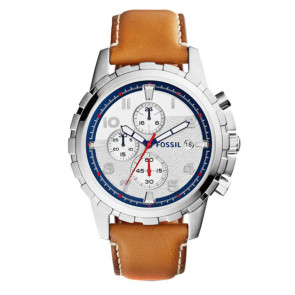Bracelet de montre Fossil FS5069 Cuir Brun 22mm